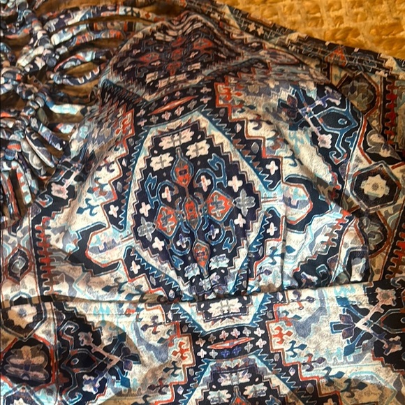 Swimsuits For All Blue and White Patterned Swimwear - Picture 4 of 11